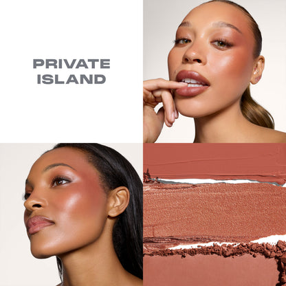 Private Island Cheek Thrills Multi-Finish Face Trio