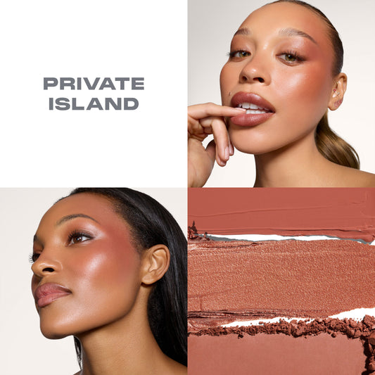 Private Island Cheek Thrills Multi-Finish Face Trio
