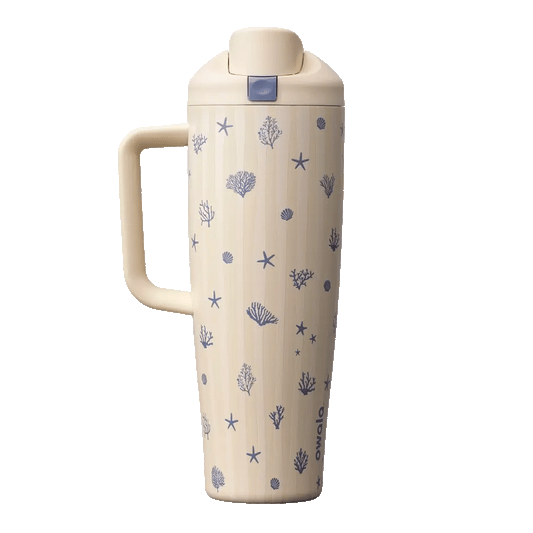 FreeSip® Tumbler 40oz - Coral Cabana | PREVENTA