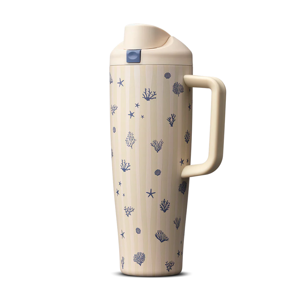 FreeSip® Tumbler 40oz - Coral Cabana