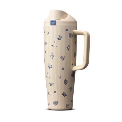 FreeSip® Tumbler 40oz - Coral Cabana