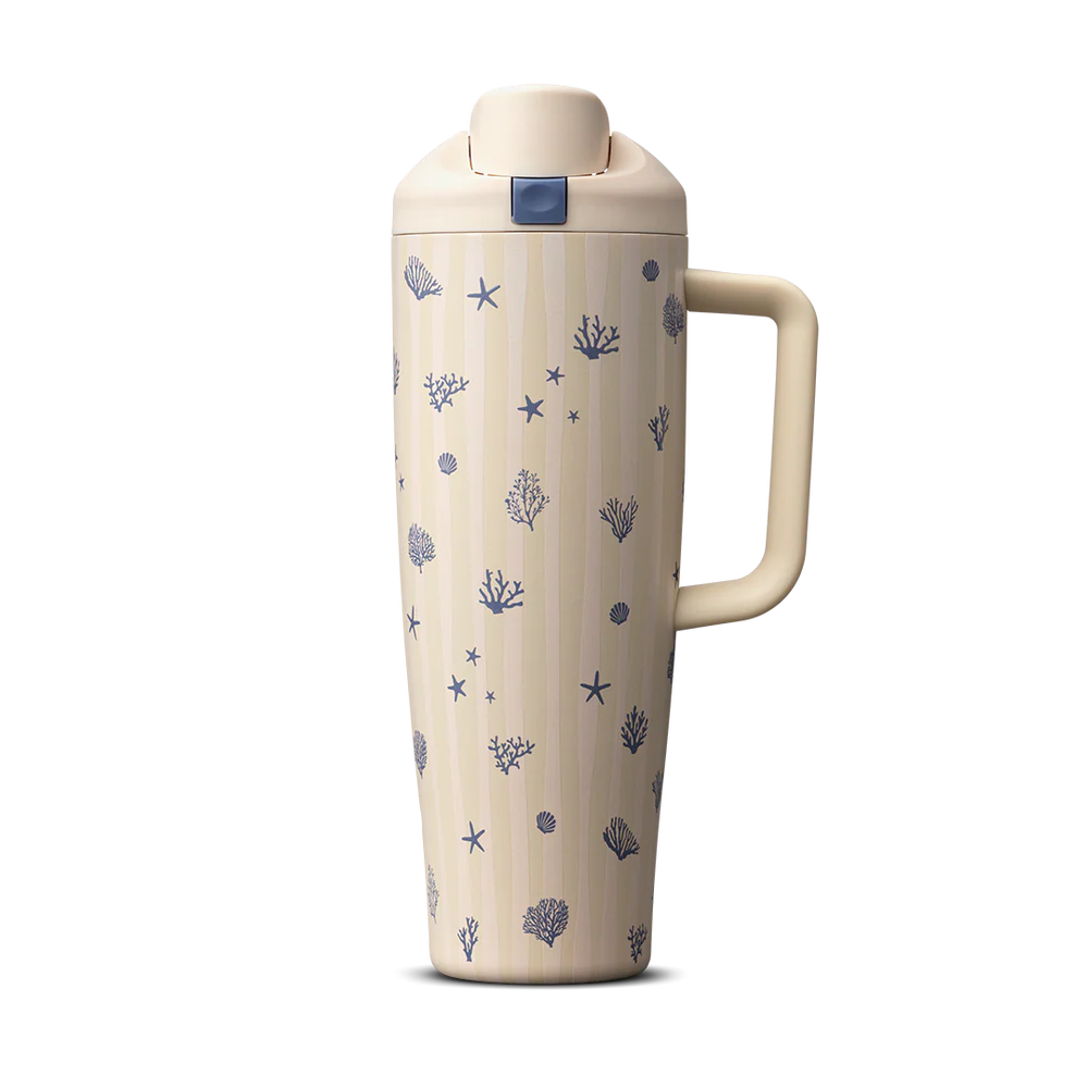 FreeSip® Tumbler 40oz - Coral Cabana