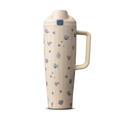 FreeSip® Tumbler 40oz - Coral Cabana