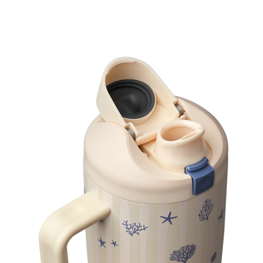 FreeSip® Tumbler 40oz - Coral Cabana