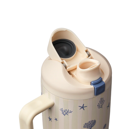 FreeSip® Tumbler 40oz - Coral Cabana