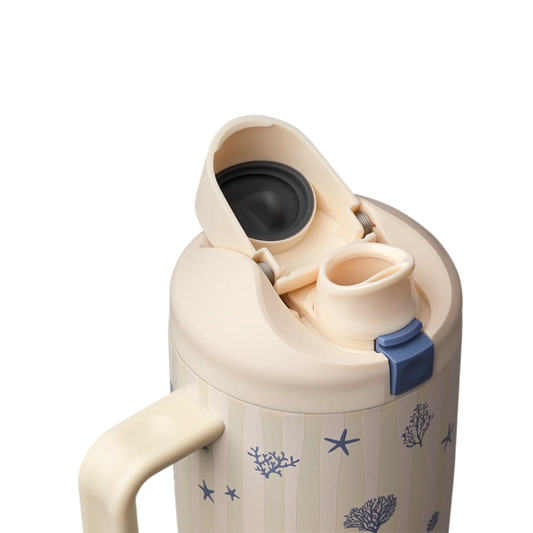 FreeSip® Tumbler 40oz - Coral Cabana | PREVENTA