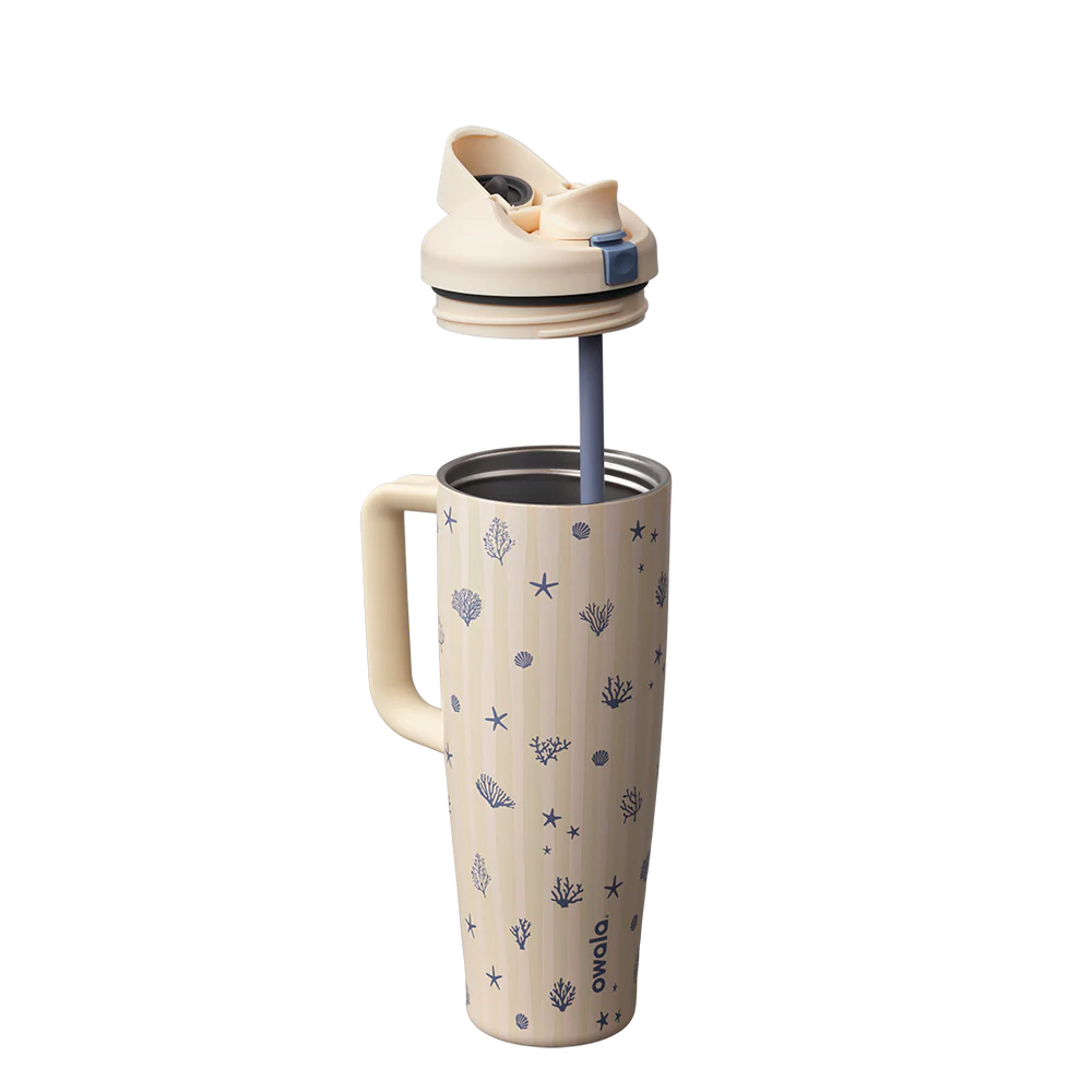 FreeSip® Tumbler 40oz - Coral Cabana