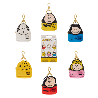 Peanuts Gang Cosplay Mystery Mini Backpack Keychain Charm