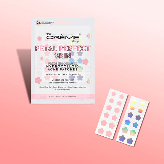 Petal Perfect Skin Hydrocolloid Acne Patches - Pink & Holographic