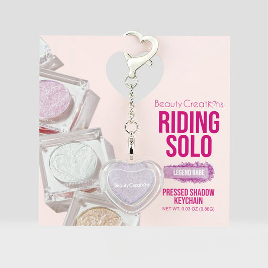 Riding Solo Pressed Shadow Keychain - Legend Babe
