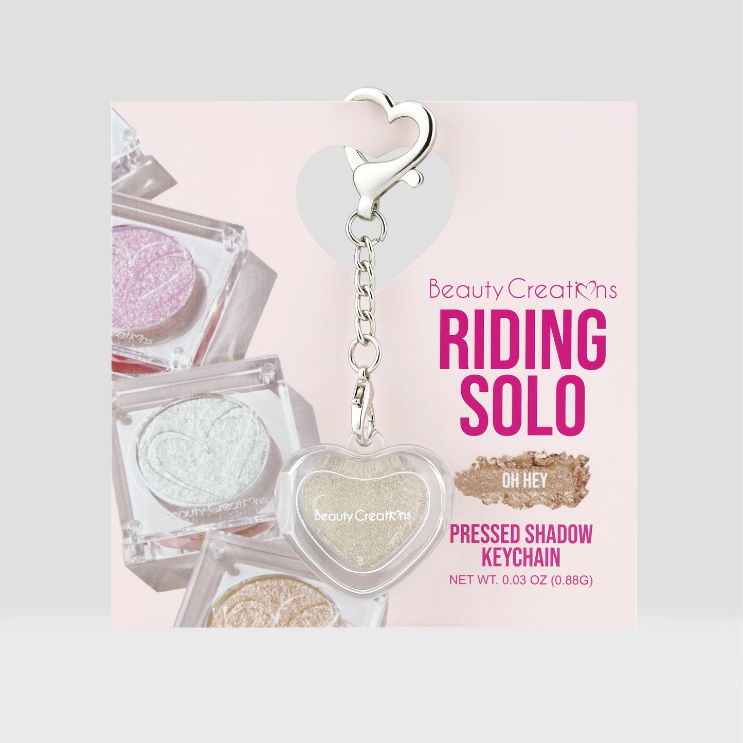 Riding Solo Pressed Shadow Keychain - Oh Hey