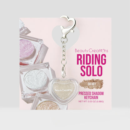 Riding Solo Pressed Shadow Keychain - Oh Hey