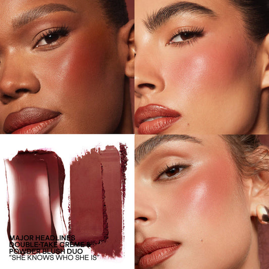 Mini Major Headlines Double-Take Crème & Powder Blush Duo - She Knows Who She Is