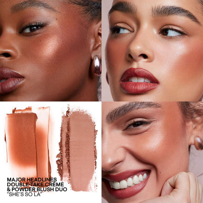 Major Headlines Double Take Crème & Powder Blush Duo