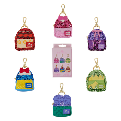 Disney Princess Exclusive Sequin Mystery Mini Backpack Keychain Charm