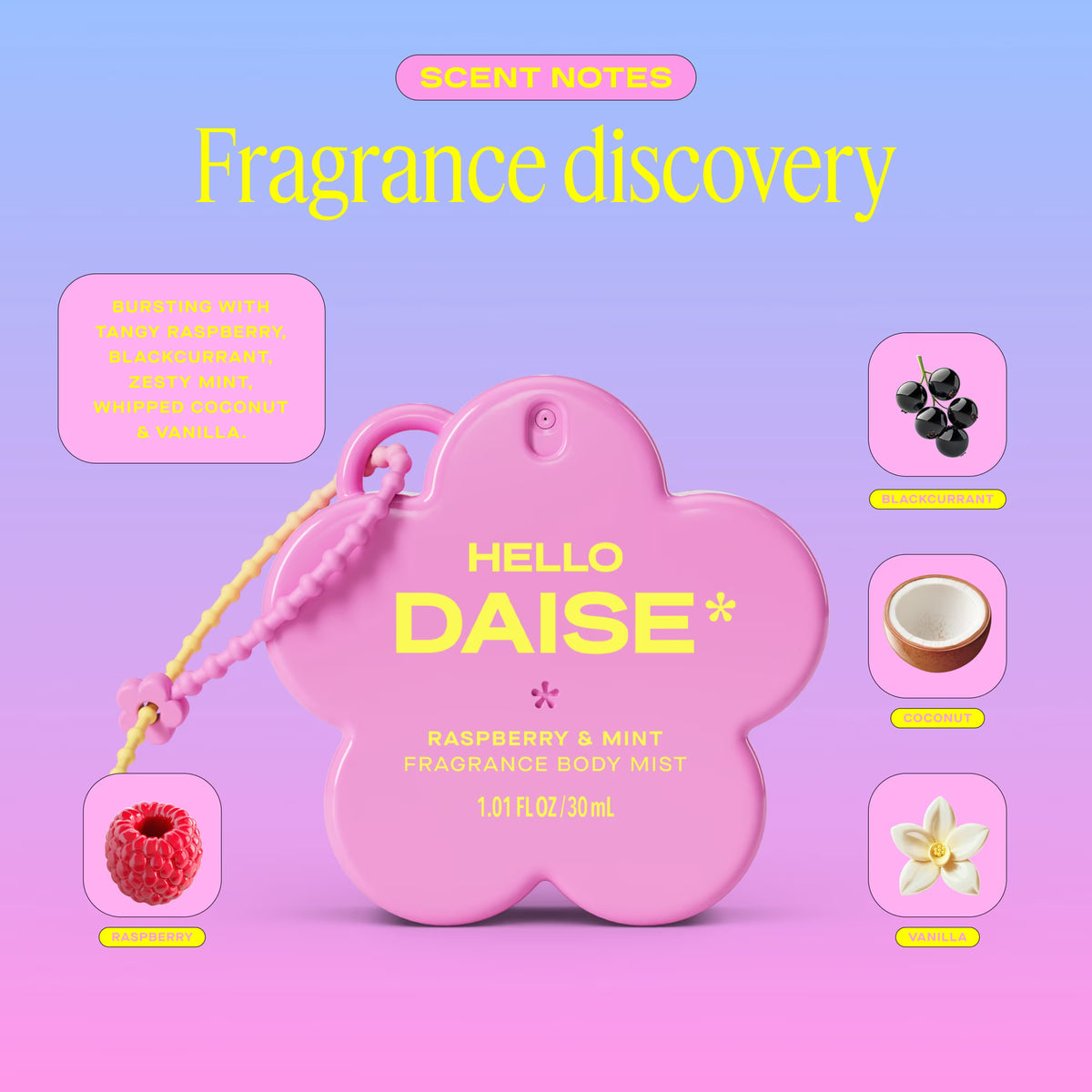 DAISE Mini Fragrance Body Mist Trio + Stickers