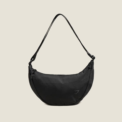 Pleat Crossbody - Black