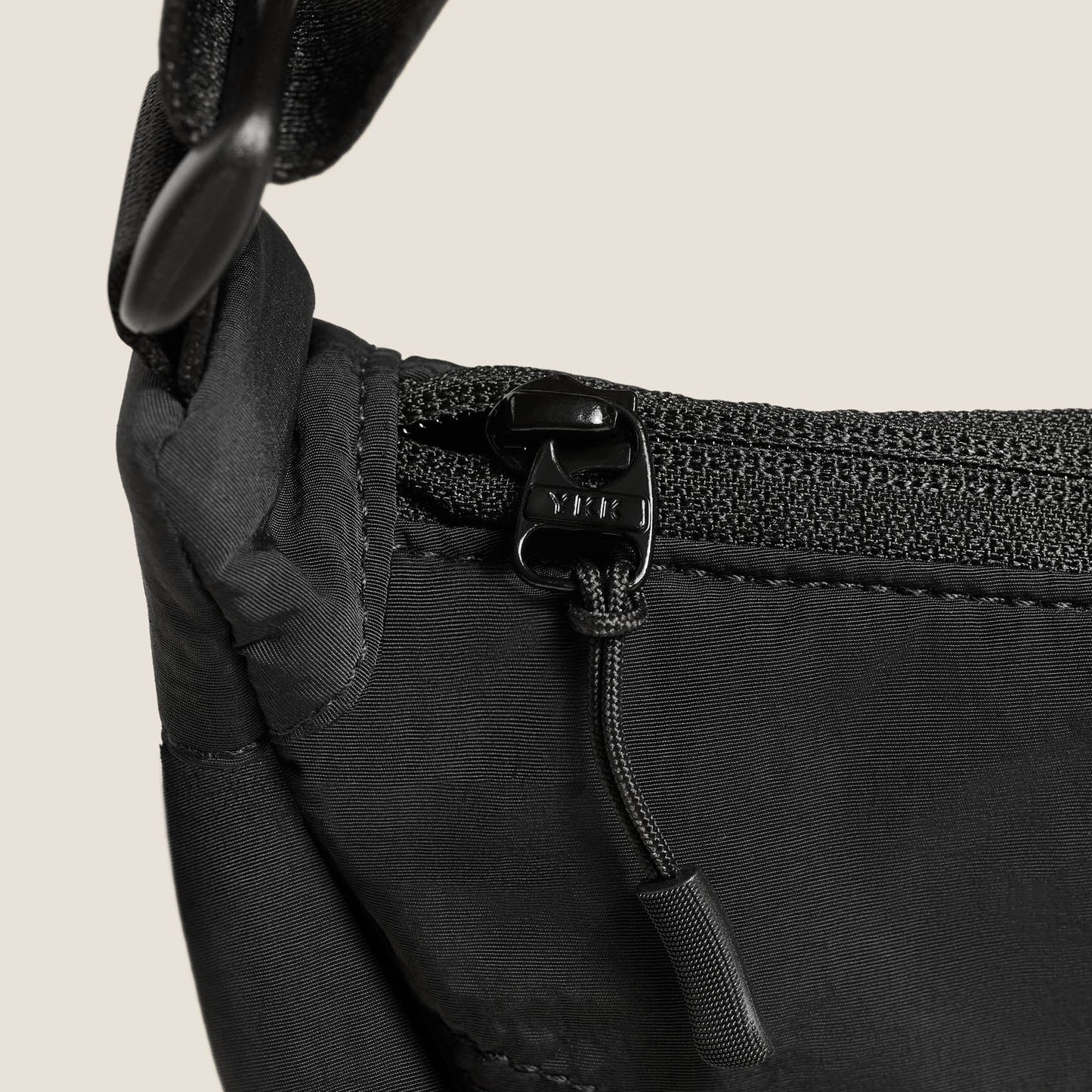 Pleat Crossbody - Black