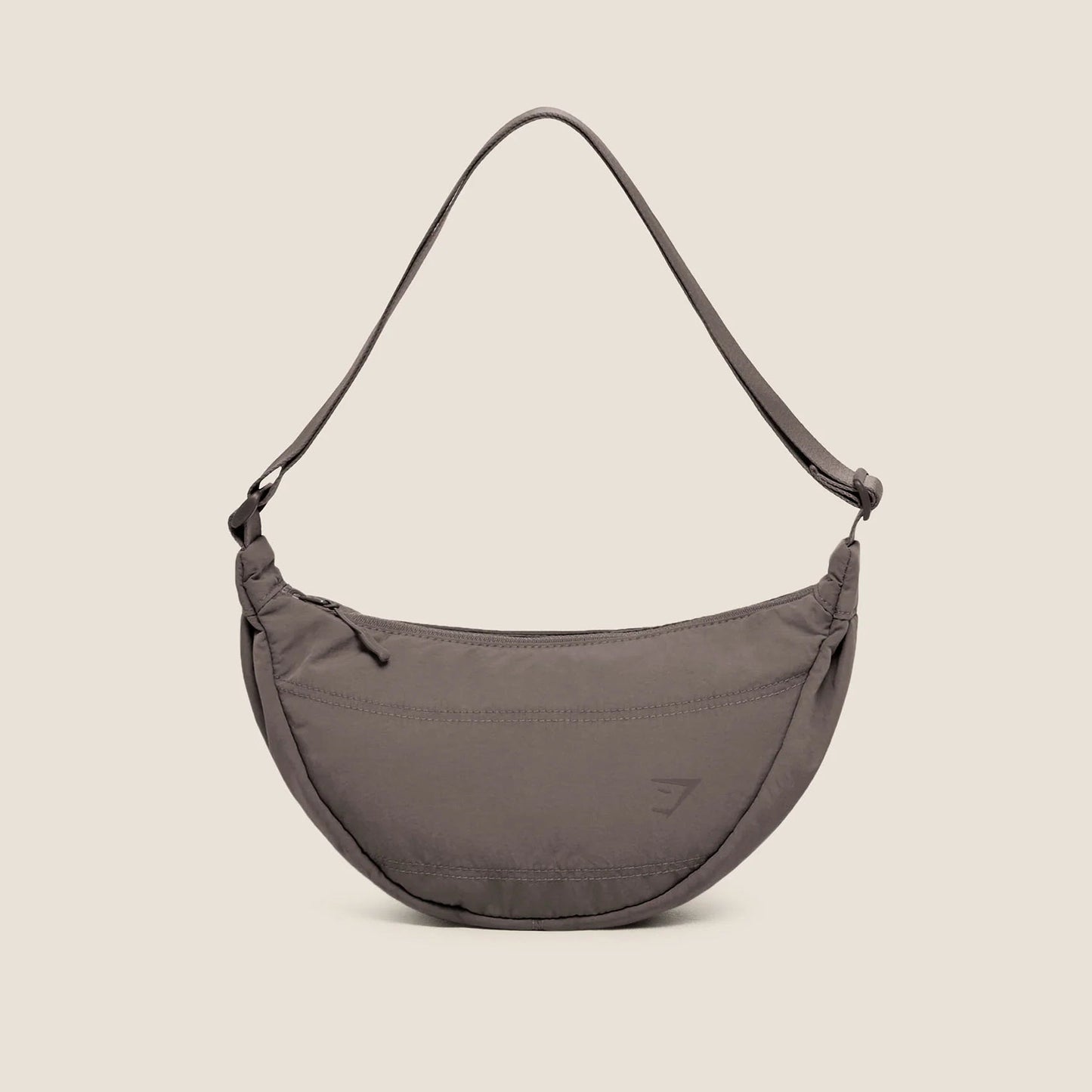 Pleat Crossbody - Cool Brown