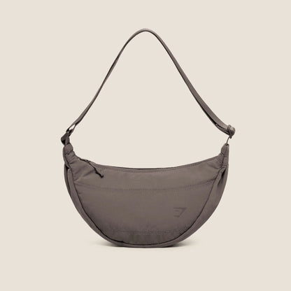 Pleat Crossbody - Cool Brown