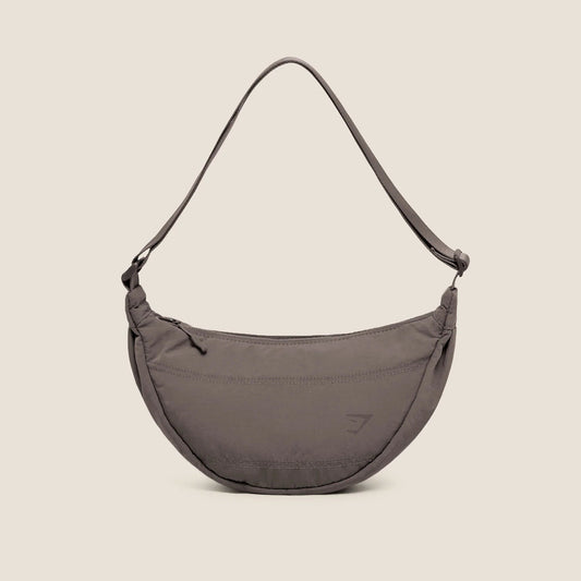 Pleat Crossbody - Cool Brown