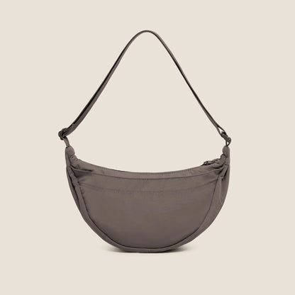 Pleat Crossbody - Cool Brown
