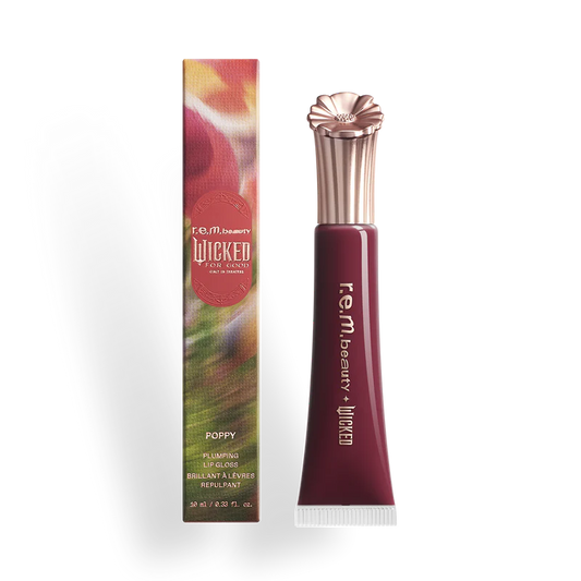 r.e.m. beauty x Wicked: For Good Poppy Plumping Lip Gloss - Plum Petals | PREVENTA