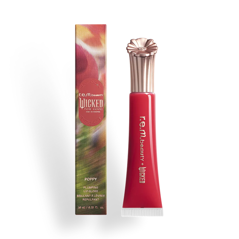 r.e.m. beauty x Wicked: For Good Poppy Plumping Lip Gloss - Poppy Punch | PREVENTA