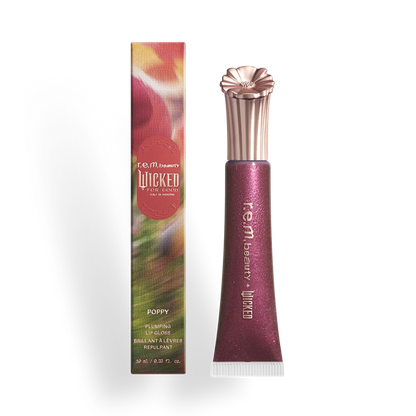 r.e.m. beauty x Wicked: For Good Poppy Plumping Lip Gloss - Pretty As A Poppy | PREVENTA