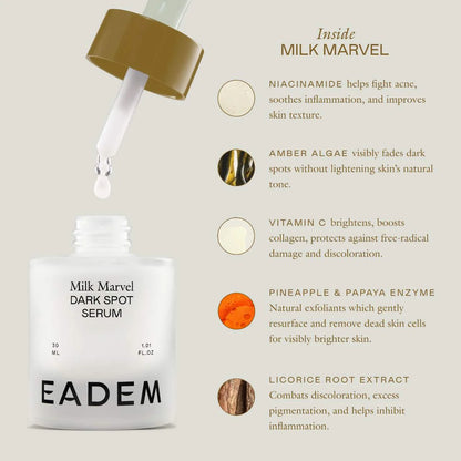 Milk Marvel Dark Spot Serum With Niacinamide & Vitamin C | PREVENTA