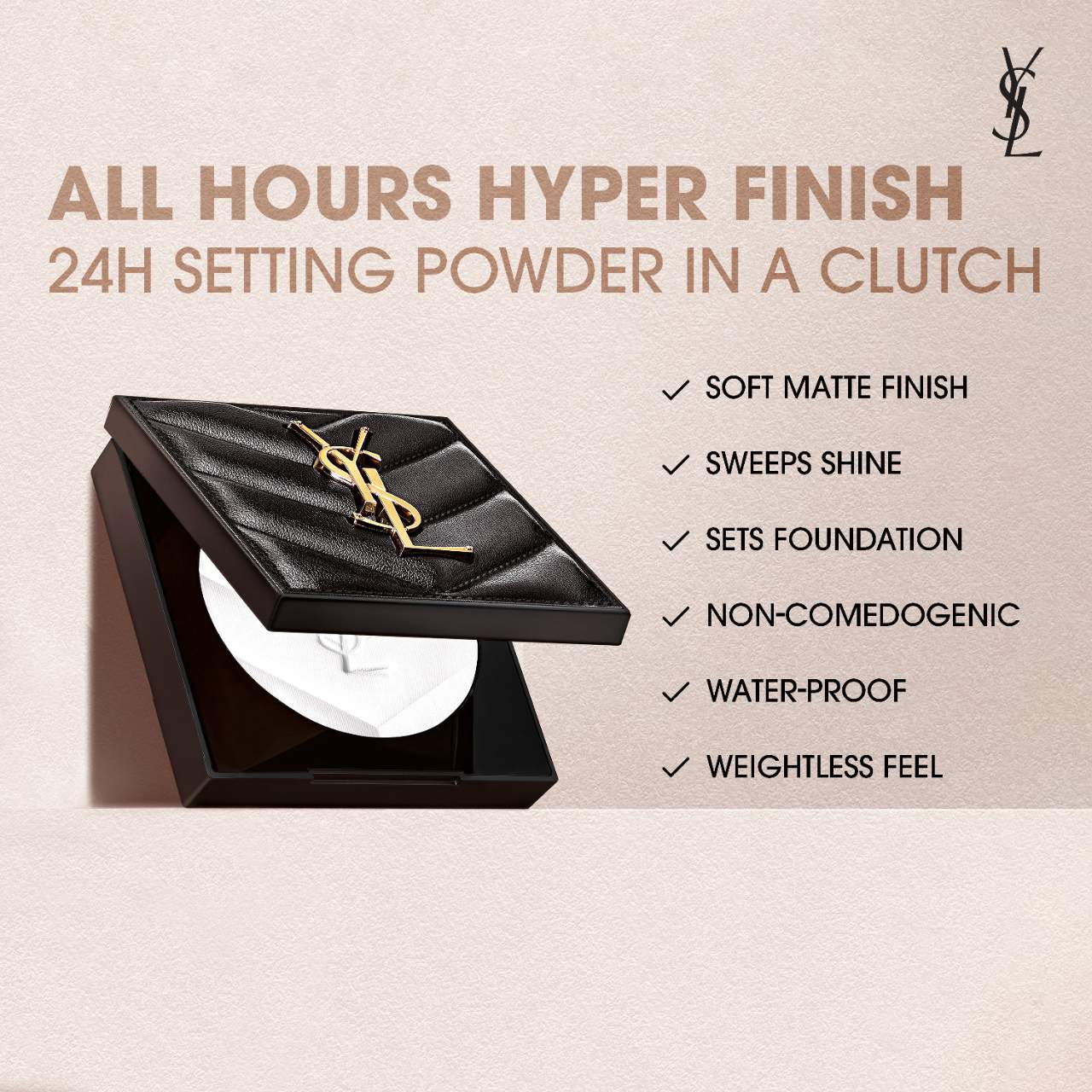 All Hours Hyper Finish 24H Multi-Use Natural Matte Powder | PREVENTA