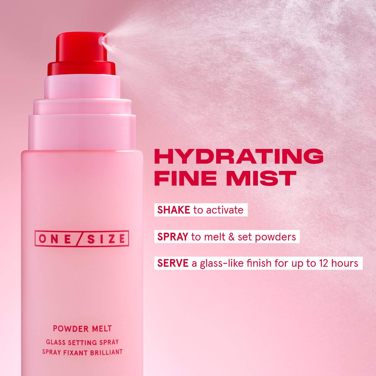 Powder Melt Glass Setting Spray
