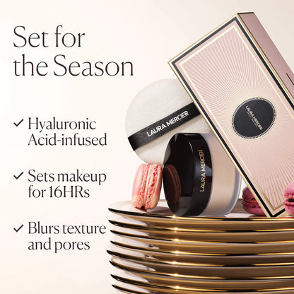 Indulgent Icons Ultra-Blur Translucent Loose Setting Powder & Velour Puff Duo Gift Set | PREVENTA