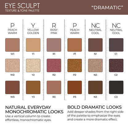 Dramatic Eye Sculpt Texture & Tone Eyeshadow Palette | PREVENTA