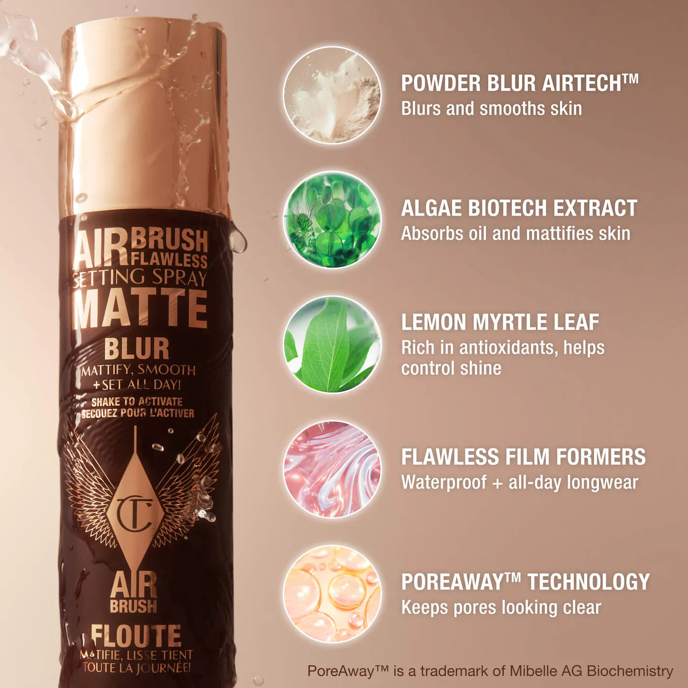 Airbrush Flawless Matte Blurring & Waterproof Setting Spray | PREVENTA
