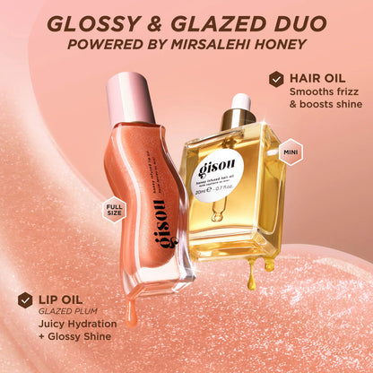 Glossy & Glazed Hair & Lip Oil Gift Set | PREVENTA