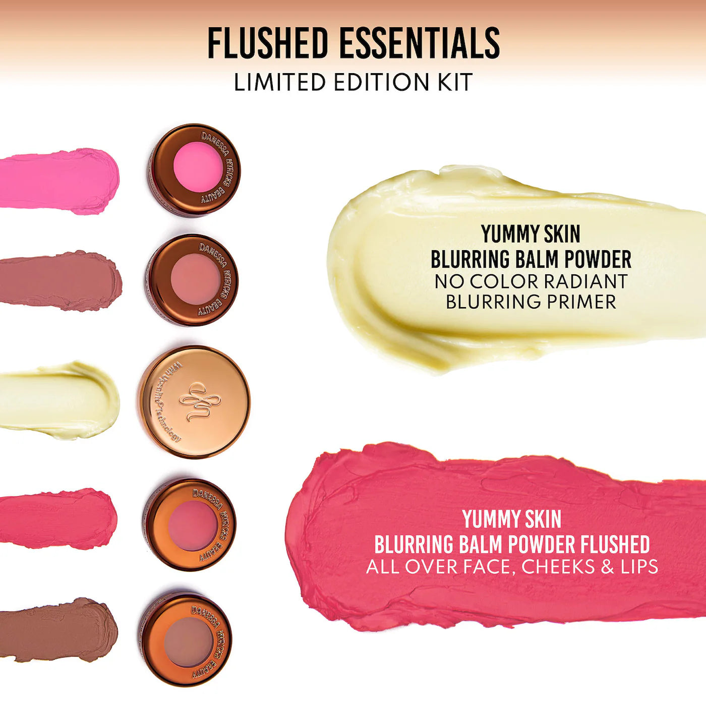 Mini Yummy Skin Flushed Essentials: Face & Lip Makeup Gift Set | PREVENTA