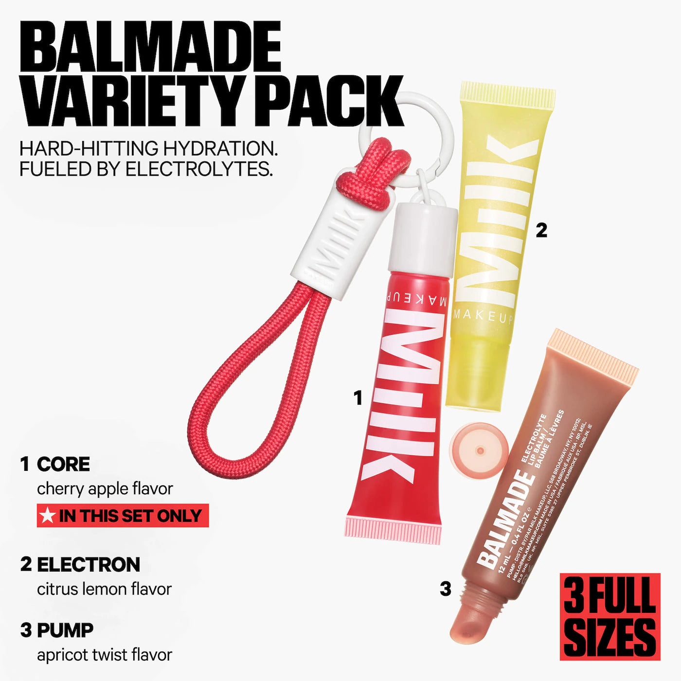 Balmade Variety Pack Hydrating Lip Balm & Keychain Gift Set | PREVENTA