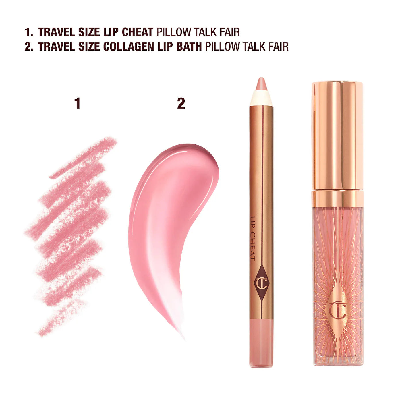 Mini Pillow Talk Glossy Lip Duo - Fair | PREVENTA