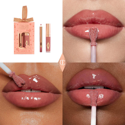 Mini Pillow Talk Glossy Lip Duo - Medium | PREVENTA