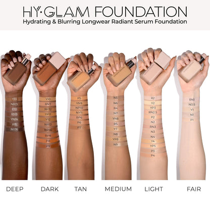 Hy-Glam Foundation Hydrating & Blurring Luminous Longwear Serum Foundation | PREVENTA