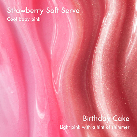 Sweet Pink Duo Birthday Cake + Strawberry Soft Serve Lip Butter Balm