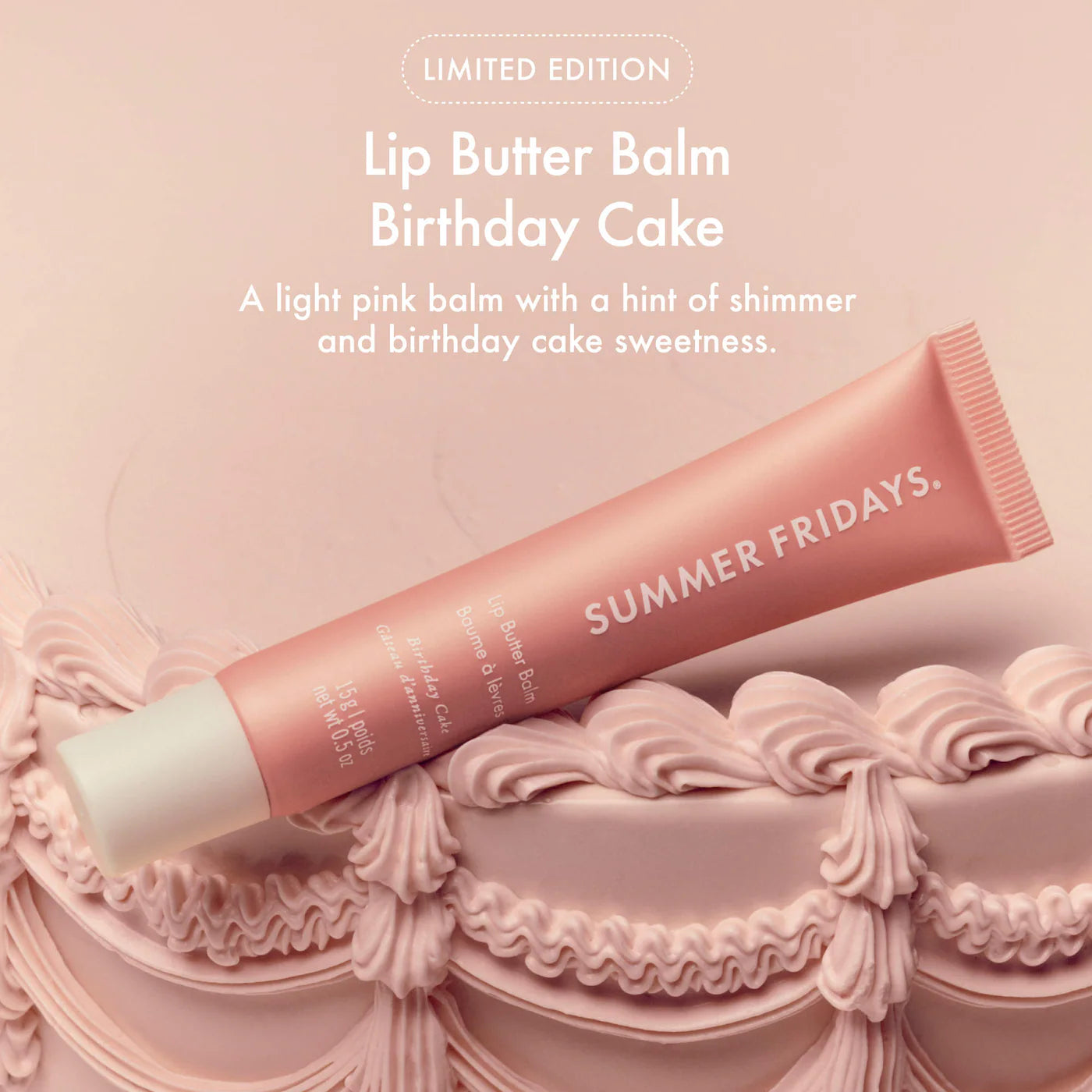 Sweet Pink Duo Birthday Cake + Strawberry Soft Serve Lip Butter Balm