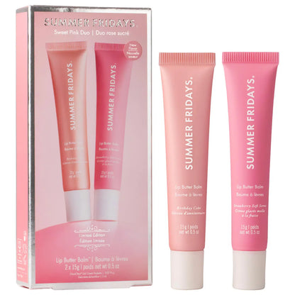 Sweet Pink Duo Birthday Cake + Strawberry Soft Serve Lip Butter Balm