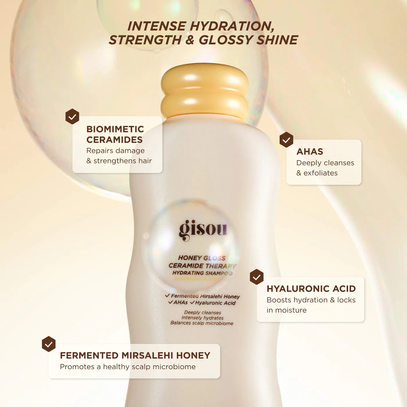 Honey Gloss Ceramide Therapy Hydrating Shampoo & Conditioner Duo | PREVENTA