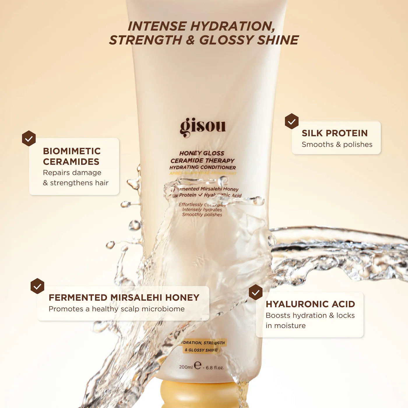 Honey Gloss Ceramide Therapy Hydrating Shampoo & Conditioner Duo | PREVENTA