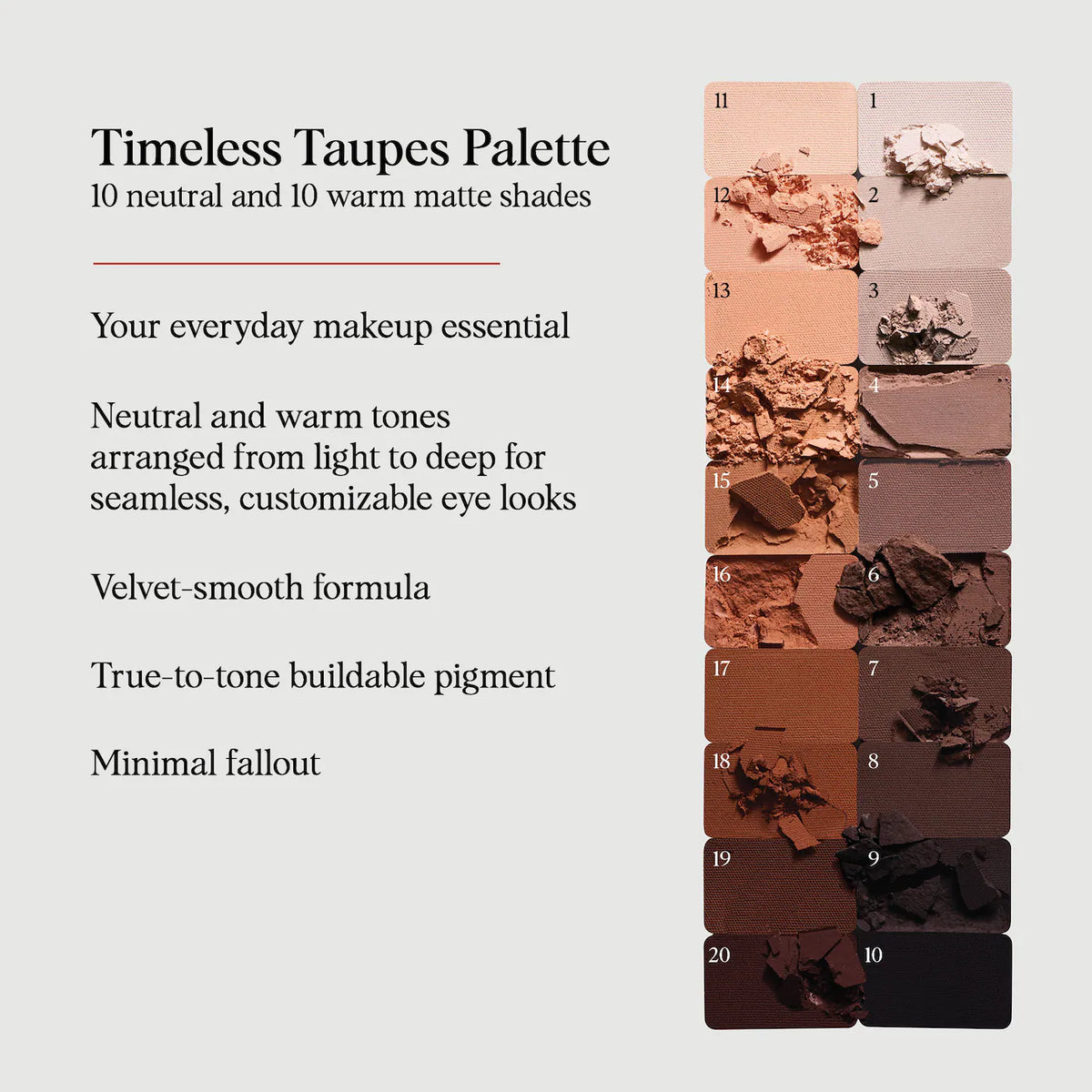 Timeless Taupes Color Story Eyeshadow Palette | PREVENTA