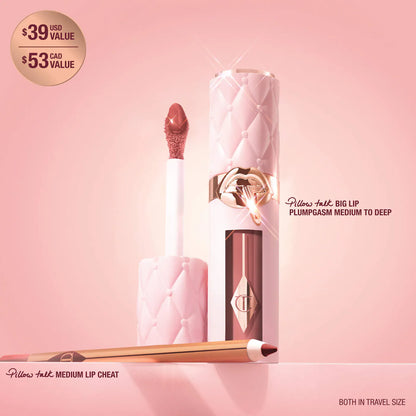 Mini Pillow Talk Plumpgasm Lip Liner & Lip Gloss Set - Pillow Talk Medium | PREVENTA
