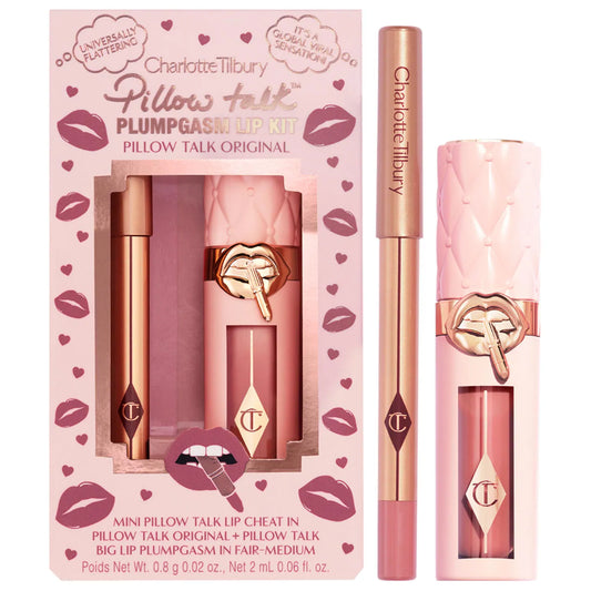 Mini Pillow Talk Plumpgasm Lip Liner & Lip Gloss Set - Pillow Talk | PREVENTA