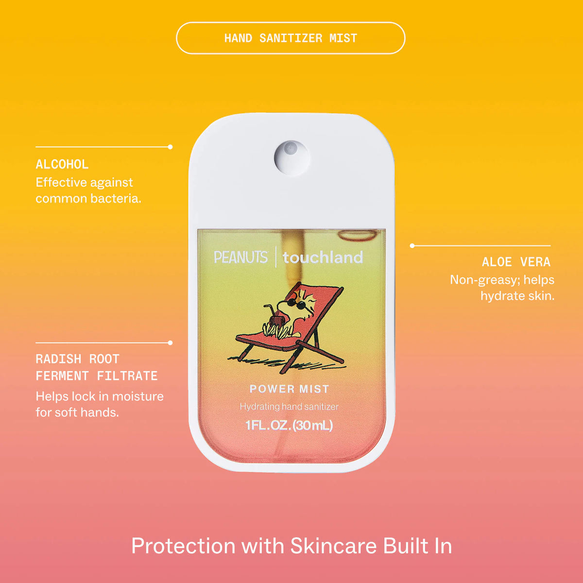 Peanuts® x Touchland Special Edition Hand Sanitizer Mist